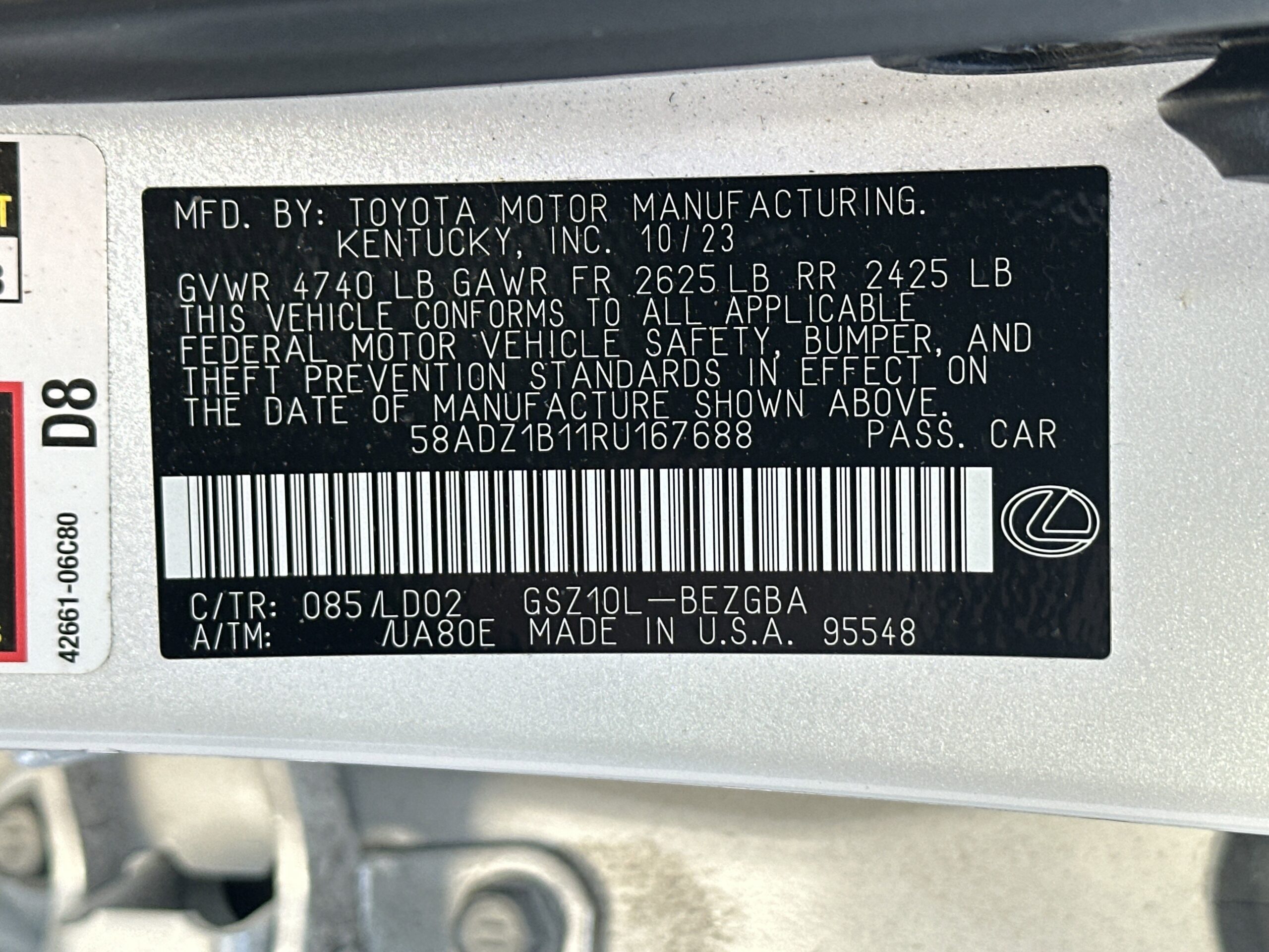 2024 Lexus ES ES 350