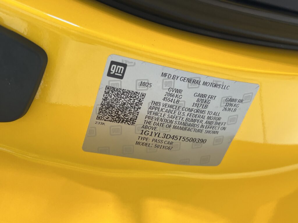 2026 Chevrolet Corvette 2LZ