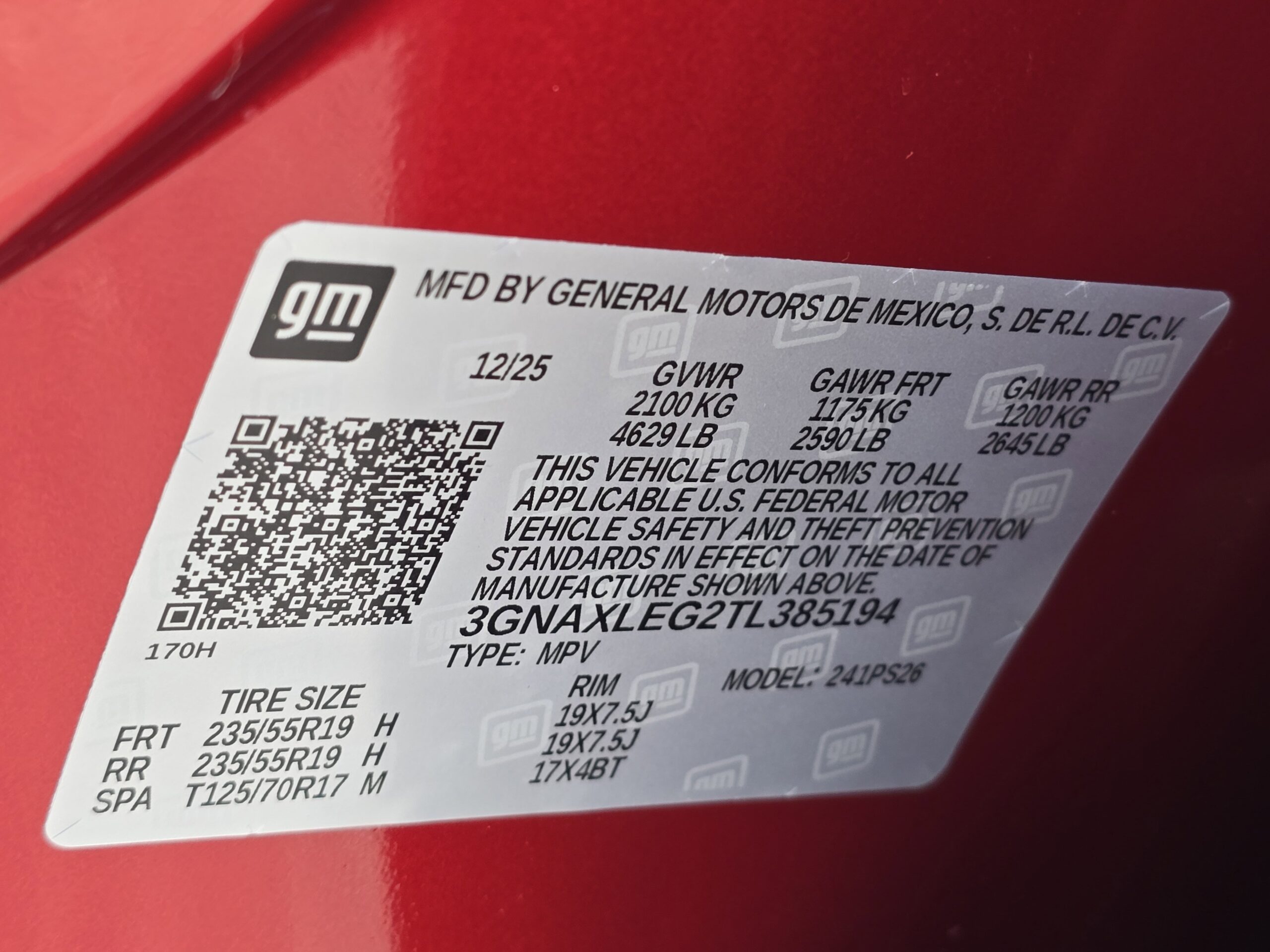 2026 Chevrolet Equinox FWD RS