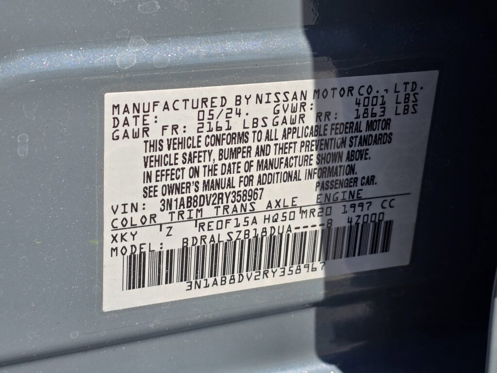 2024 Nissan Sentra SR