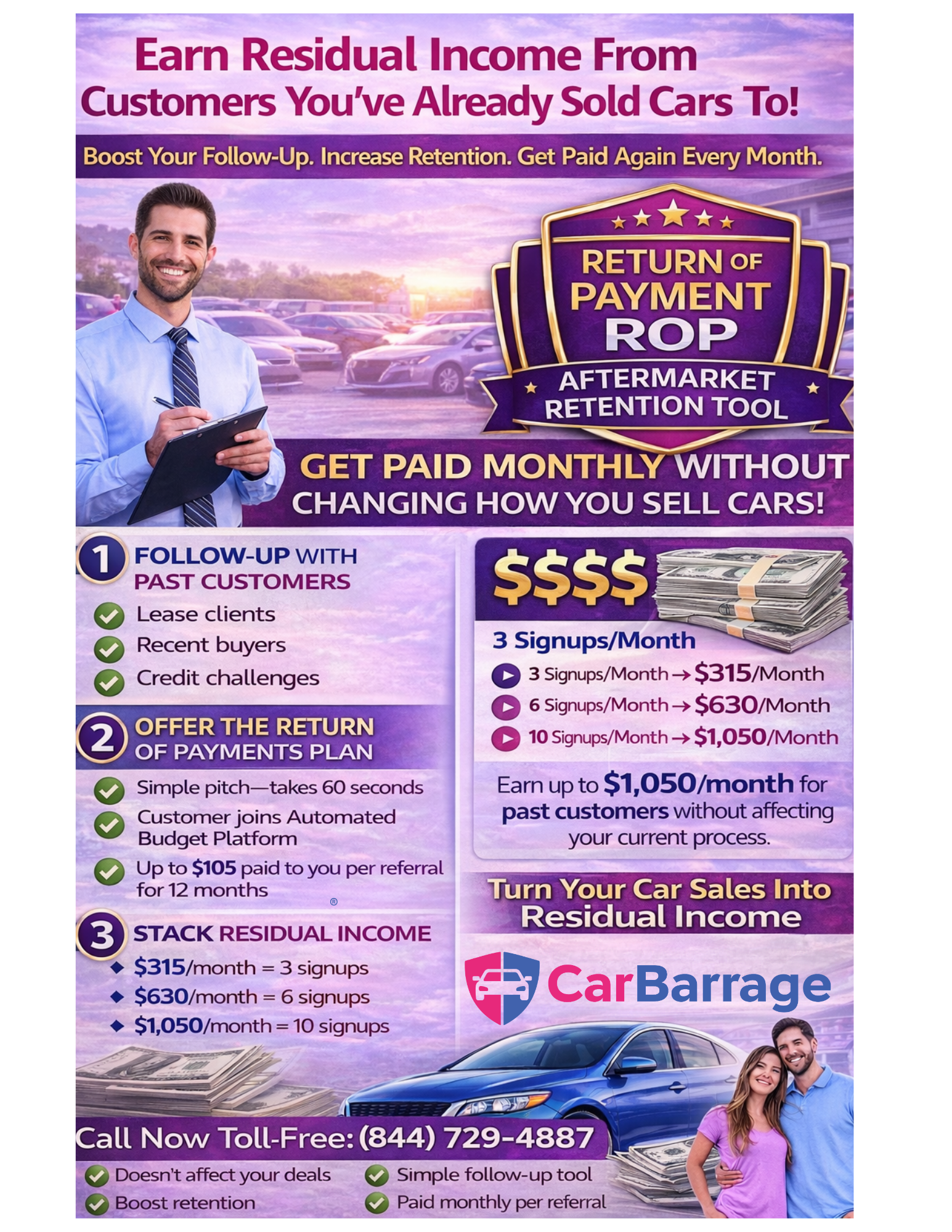CarBarrage Affiliate Flyer