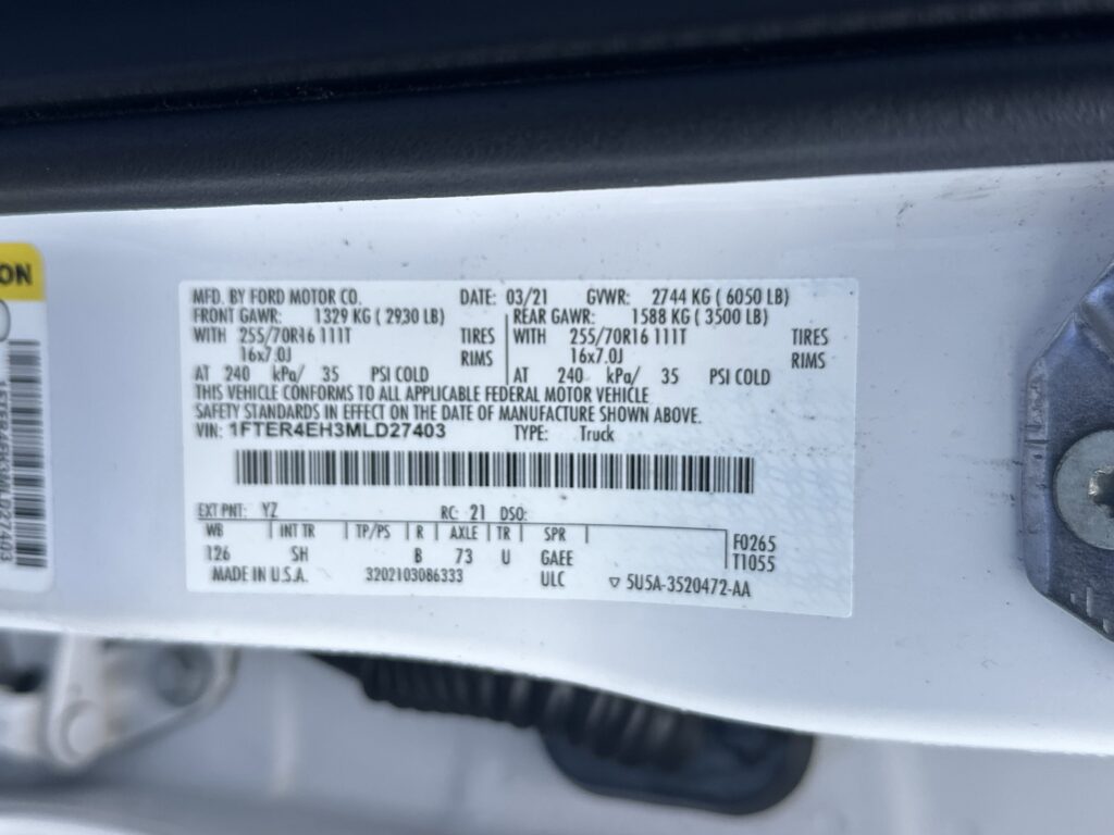 2021 Ford Ranger