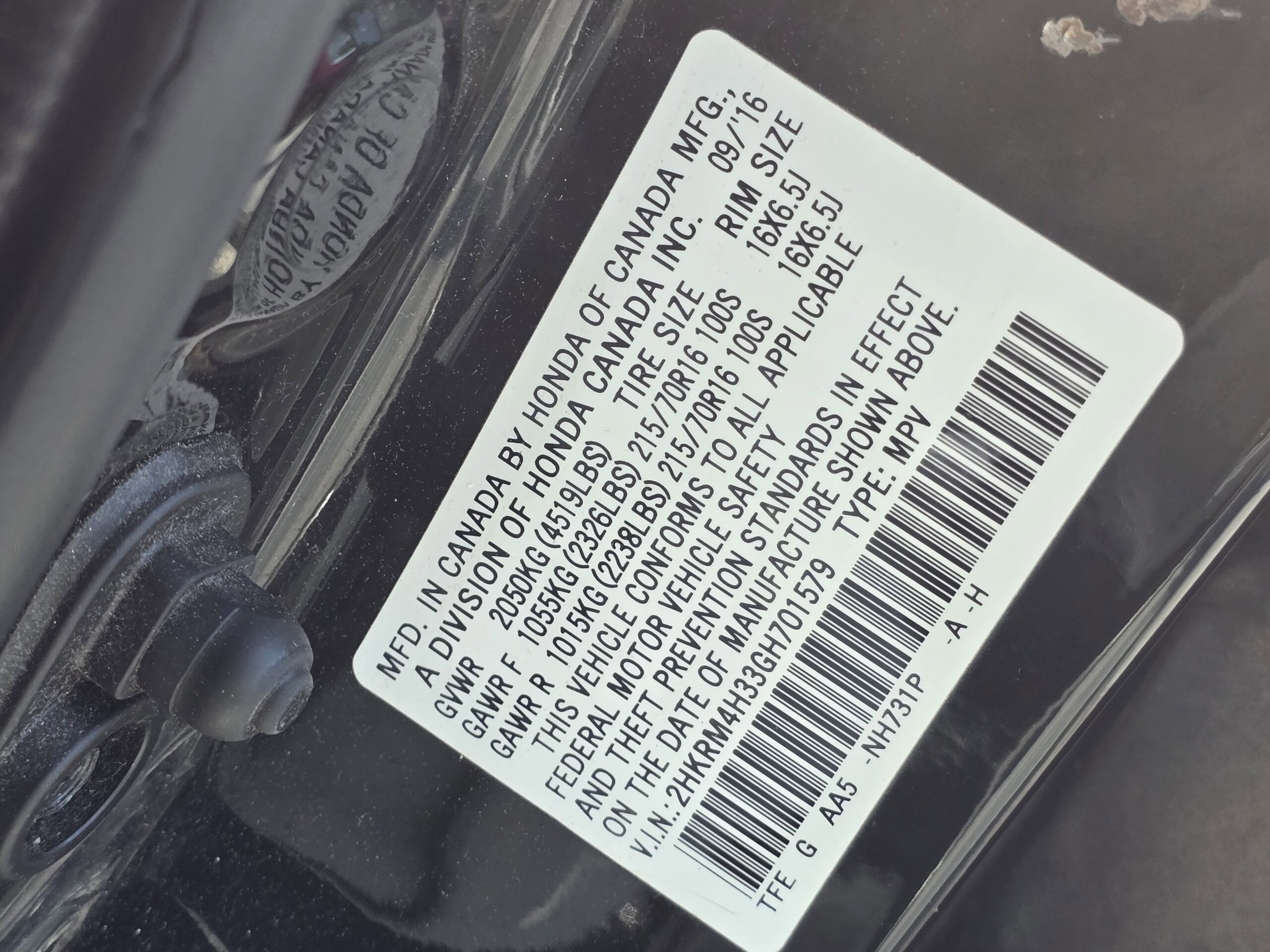 2016 Honda CR-V LX