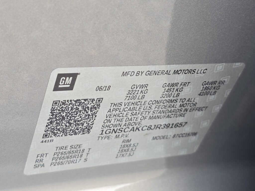 2018 Chevrolet Tahoe LS