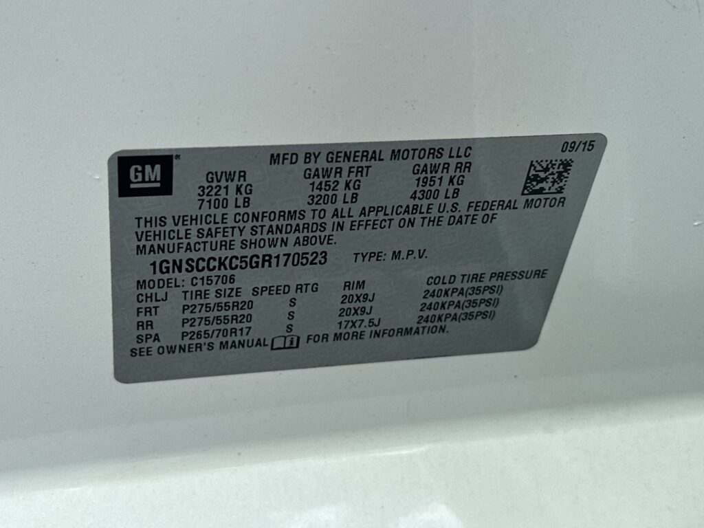 2016 Chevrolet Tahoe LTZ