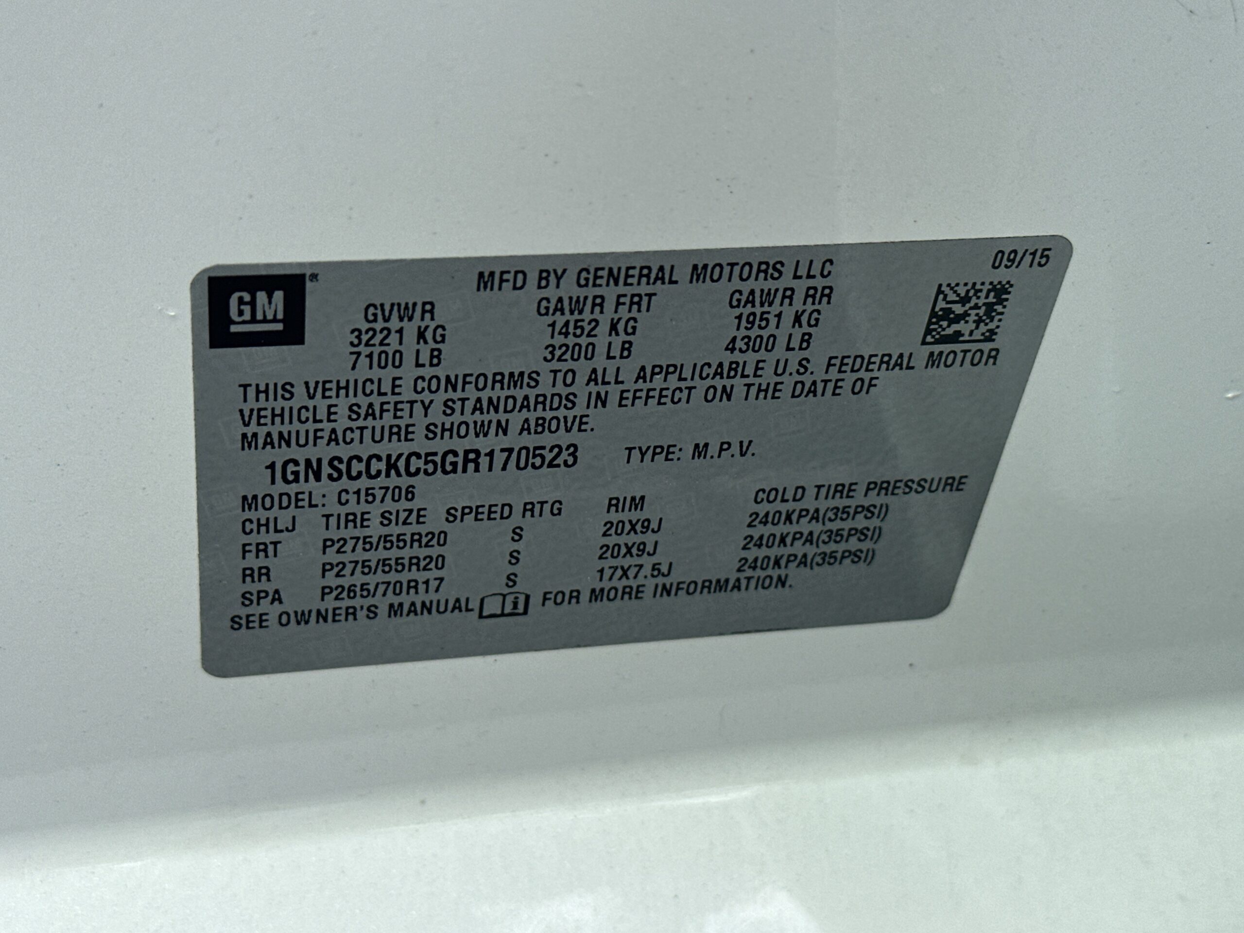 2016 Chevrolet Tahoe LTZ