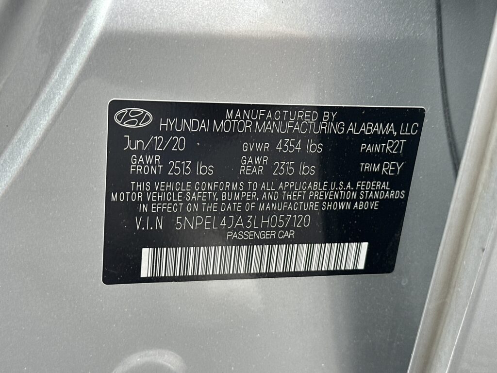 2020 Hyundai Sonata SEL