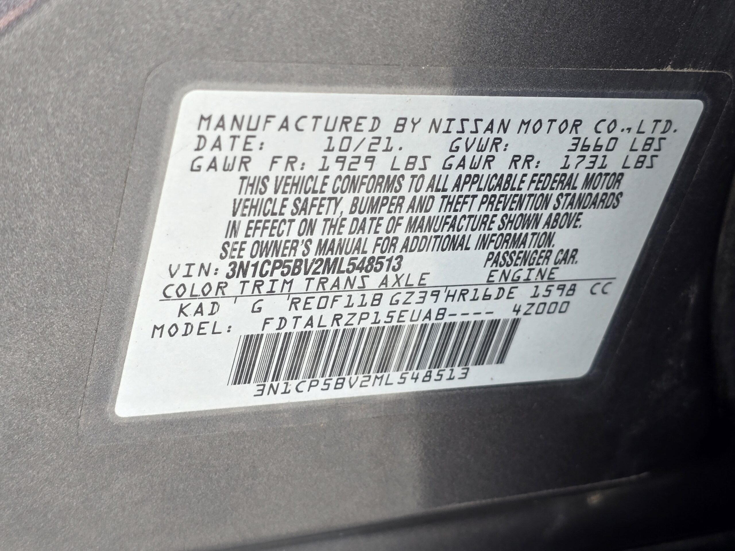 2021 Nissan Kicks S