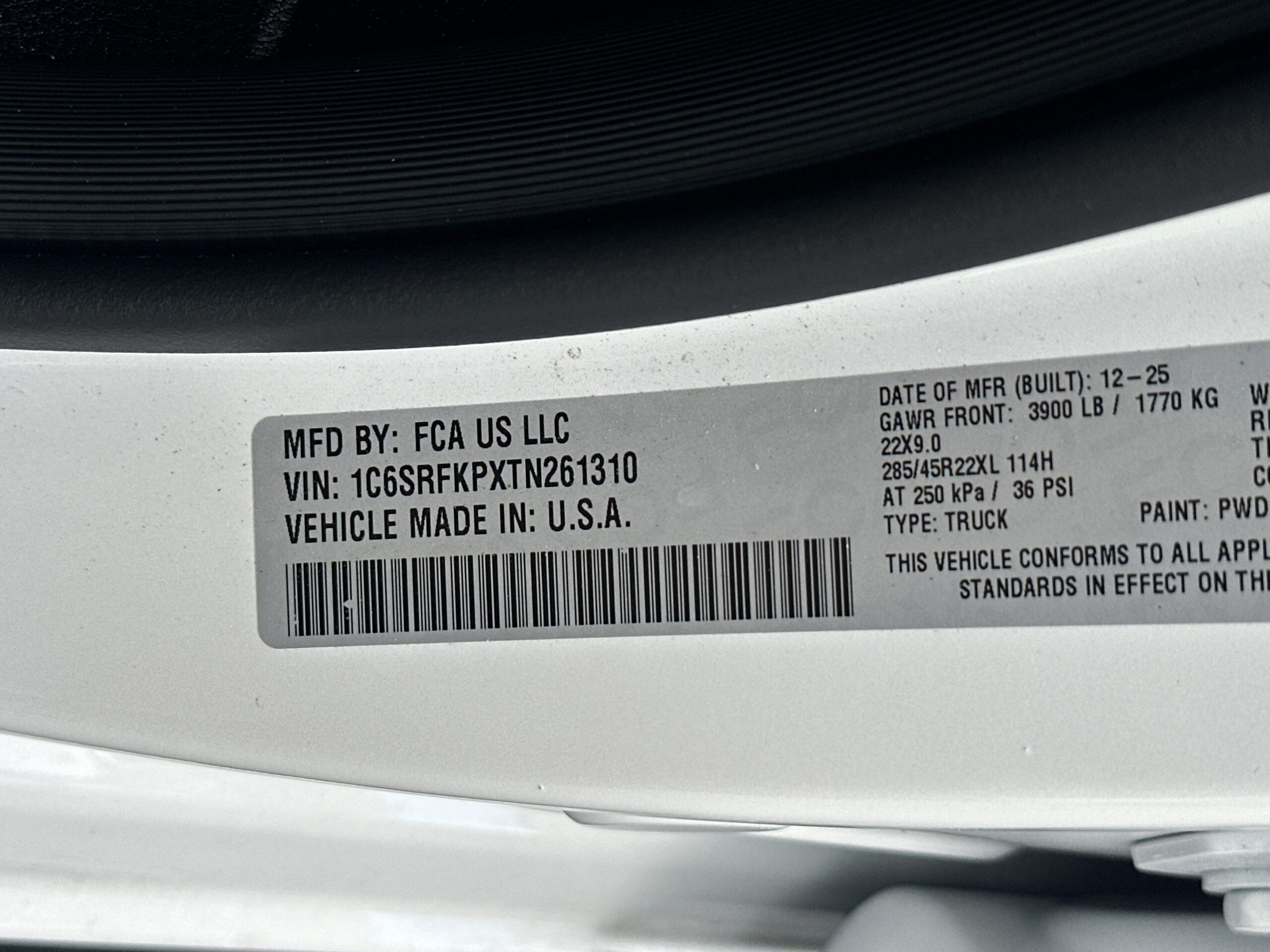 2026 Ram 1500 Tungsten