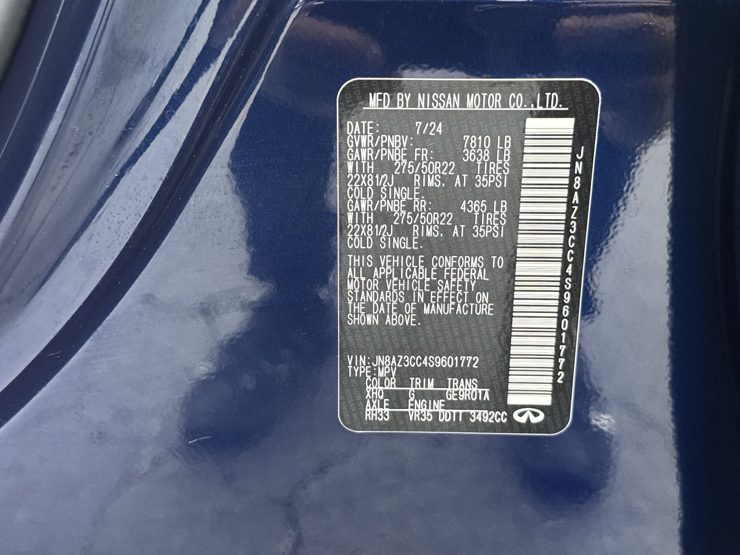 2025 INFINITI QX80 AUTOGRAPH