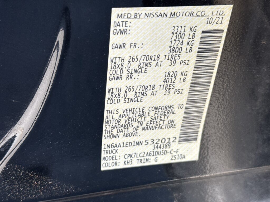 2021 Nissan Titan SV