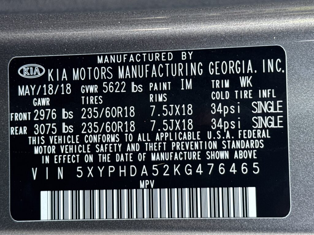 2019 Kia Sorento EX V6