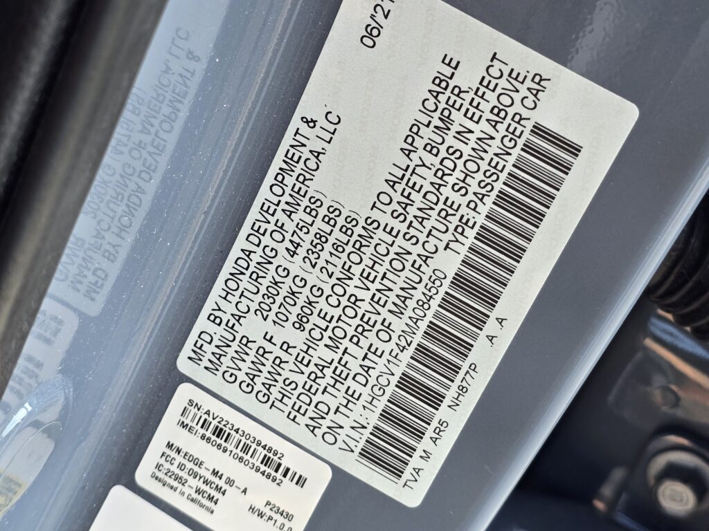 2021 Honda Accord Sedan Sport SE