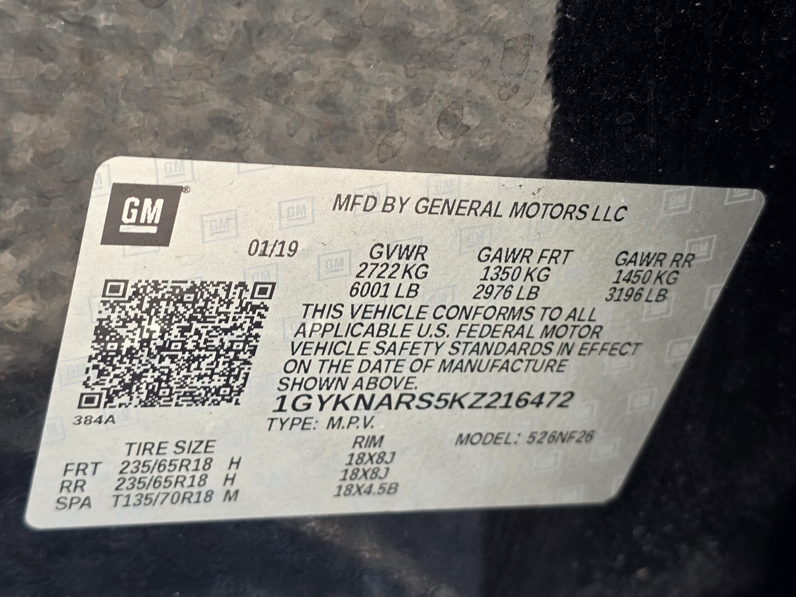 2019 Cadillac XT5 FWD