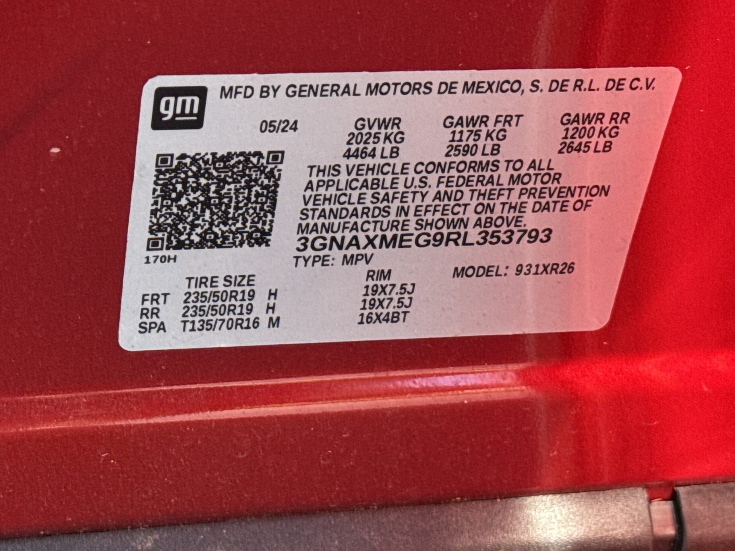 2024 Chevrolet Equinox RS